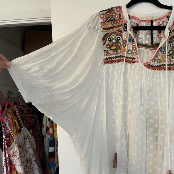 ZARA Basics Boho Top - Picture 2 of 8